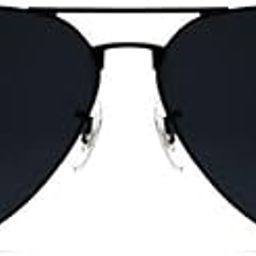 Unisex Polarized Aviator Sunglasses – UV Protection, Classic Retro Pilot Style, Lightweight Metal Frame (All Black) – for Men & Women-image-1