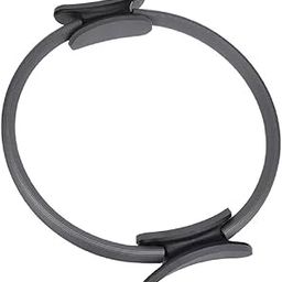 LAFILLETTE Pilates Ring 15" Fitness Circle - Lightweight & Dual Foam Padded Handles | Yoga Ring for Toning Arms, Thighs/Legs & Core, Thigh Workout, Thigh Toner, Inner Thigh Exercise Equipment (Gray)-image-83