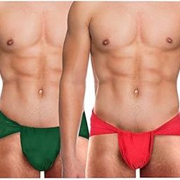 Men Cotton Gym Langot for Gym, Khusti and Physical Activities_Green/Red_Pack of 2-picture-19