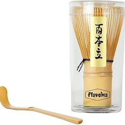 Flavoma Japanese Handmade Bamboo Matcha Whisk Sets of 2 (Delicate Match Brush Japanese Style) + Traditional Scoop (Chashaku), The Perfect Set to Prepare a Traditional Cup of Matcha.-29