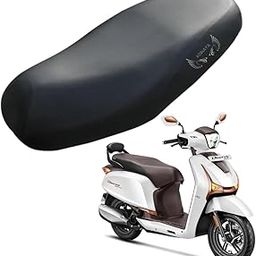 KONAYA Destini 125 New Seat Cover Protect from Rust and Dust, PU Leather Waterproof Durable Destini 125 Old Scooter Seat Cover (Black)-image-56