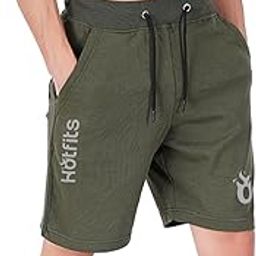 Men's Casual Cotton Regular Shorts, Workout Shorts, Elastic Waist Running Shorts with Pockets-picture-22