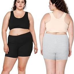 Adira | Under Dress Shots for Women | Plus Size Women Tights Shorts | Soft & Comfy, Knitted Stretchy Fabric | Shorts for Dress | Women Inner Shorts | Plus Size | Pack of 2-image-47