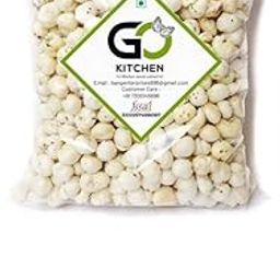 GO KITCHEN Premium Phool Makhana/Jumbo Handpicked Lotus Seeds/Fox Nuts Big Size | No added Preservatives and No artificial Flavours | Lotus Seeds for Eating | High Protein & Rich in Fiber | 500 g-24