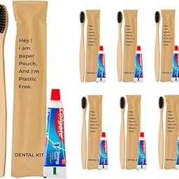 Clayherbs Toothbrushes with Toothpaste (100 Kits) (10g) | Disposable Travel Kit | Dental Kit In Bulk | Individually Wrapped | Hotels | Vacation Rentals | Homeless, Nursing-11