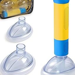 5Pcs Choking Rescue Device, First Aid Kit for Home, Anti Choking Device for Kids with 2 Large & 1 Small Mask Easy to Carry Suction Pump and Storage Pouch-image-67
