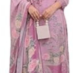 Lilac Muslin Pakistani Suit Set for Women | Digital Print with Hand Embroidery | Kurti Pant Dupatta & Pearls Mala | Cotton Lining | Ready to Wear | M-XXL | Showroom Quality-image-26