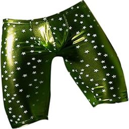 Men's Underwear Stars Pattern Common Bronzing Half Night Pants Green M | Clothing Shoes & Accessories | Mens Clothing | Underwear | 1 x Men's Half Pants-image-74