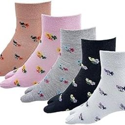 Women's Thumb Ankle Cotton Socks Multicolored, Free Size, Ankle Length-image-93