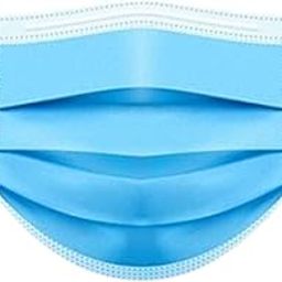 Disposable Non woven Surgical Face Mask 3 Layer Of Protection Easy Breathable With Nose Pin and Elastic Earloops For Unisex (Blue)-28