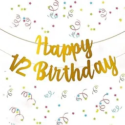 Party Propz Gold Happy 1/2 Birthday Banner (cardstock) - 1 Pc Happy 1/2 Birthday Banner For Half Birthday Decorations | Its My Half Birthday Decorations | Half Birthday Banner | Half Birthday Banner For Baby Boys And Girls-image-81