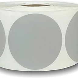 Grey 2" Round Direct Thermal Zebra Compatible Shipping Labels (750 Labels Per Roll, 2 Rolls Total)-image-78