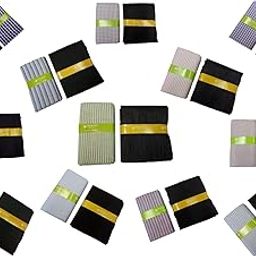 Men's Blended Unstitched Fabric for Shirt and Trouser (Multicolour, Free Size) Combo of 12 Piece-image-103