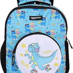 Trendy and Spacious Dino Theme Kids 3 Compartment Backpack | Comfortable Padding | 14 Inches (Sky Blue)-image-46