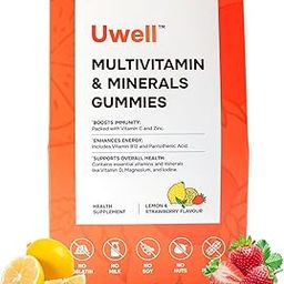 Uwell Nutrition Multivitamin Gummies for Kids & Adults | Daily Vitamin Supplement with 12 Essential Nutrients – Supports Immunity, Bone & Energy | Lemon & Strawberry | Gluten-Free | 30 Count-image-23