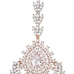 Beautiful Chandbali Style Diamond Maang Tikka AD Studded for Women & Girls-image-49