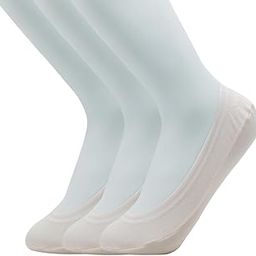 Women's Nylon No Show Socks (Pack of 3) Peach-image-51
