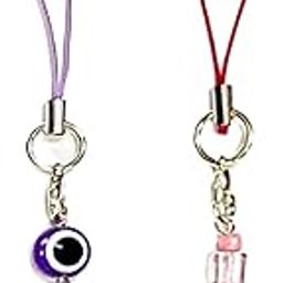 Handmade Cute Acrylic Teddy & Lustre Heart Charm Set of 2 Pendant Phone Charms for Girls, Phone, Keychain & Bags| Best for Couple & Friend Gifting-image-38