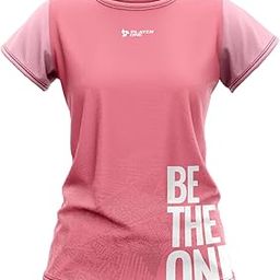 Women's Polyester Active Fit T-Shirt | Sports Training Tee for Gym, Running, Workout | Half Sleeve Round Neck Quick-Dry Workout T-Shirt (Pink)-image-8