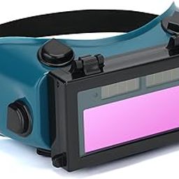 Holulo Auto Darkening Welding Goggles with Clear Inner Lenses Welding Helmet Solar Welder Eyes Glasses Flip Up Lens Eye Protection (Dark Green)-32