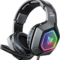 Gaming Headphones K10 7.1 Wired Headset with Noise Cancellation,RGB Led Light,Compatible for Pc,Laptop,Tablets,Ps4,Ps5 Xbox Consoles (Black),Over Ear-28