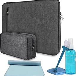SiCoast 15.6 Inch Protective Laptop Cover & Accessories Kit - Waterproof Case, 360° Padded Sleeve, Zipper Pocket, Charger Pouch with Keyboard Cover and Cleaning Kit- Men & Women-picture-25