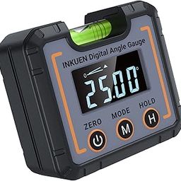 Digital Electronic Level and Angle Gauge, Angle Finder with Bubble Level and Magnetic Base, High Contrast Display for All Environment, Measuring Tool for Carpentry, Building, Automobile, Masonry-1