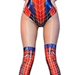 Ladies Women Sexy Chemise Babydoll Roleplay Spider Cosplay Costum Adjustable (Full Red, S)-image-5