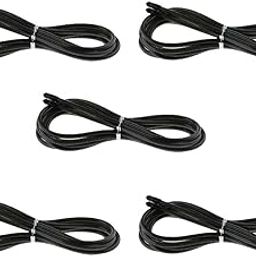 Calandis Replacement Jump Rope Cord Skipping Speed Rope Cable with End Caps Black-picture-16