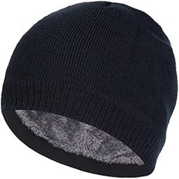 Men's Braided Woolen Cap (Black; Free Size)-picture-32