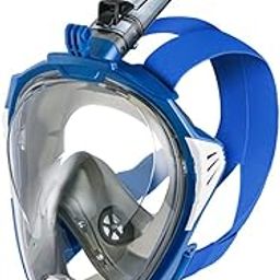 Diving Mask Full Face Snorkel Mask Full Drying Foldable Diving Mask Swimming Training Diving Gear Anti-Fog & Anti-Leak with Safety Breathing System 180° Panoramic View Cameras Mount-image-48