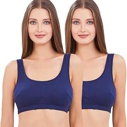Women's Wirefree Sports Slip on Sports Bra Combo Pack - COMBN3014-image-49