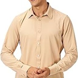 thomas scott Men's Classic Slim Fit 4 Way Stretchable Full Sleeves Spread Collar Casual Shirt-picture-18