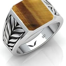 Balerion Mens Rings Silver 925 Rings For Men Gifts For Men Rings Tigers Eye Gemstone Rings For Mens Gift for Men Boyfriend With Certificate of Authenticity and 925 Stamp-image-66