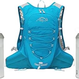 LOOM TREE® Hydration Pack with 450ml Water Bladder Hydration Backpack for Hiking Biking Blue | 1 Hydration Backpack 2 450Ml Hydration Bladder | Material ~ Polyester | Color ~ Blue-image-99