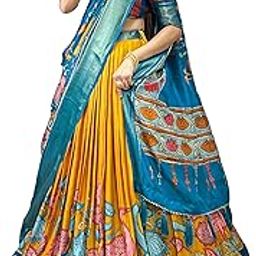 Dola Silk Lehenga Choli With Dupatta For Women With Jacquard Border, Print Zari Border Lehenga Choli-55