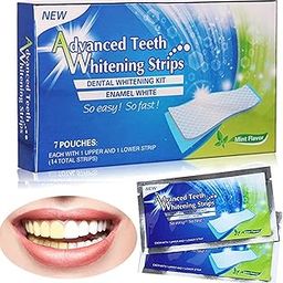 CAREflection Advanced Professional Teeth Whitening Strips Kit DIY - Easy to Apply : Instant Whitener for Teeth Oral Care (Cure Sensitivity) Maintains Radiance | Enamel Safe | Vegan + Travel-Friendly-17