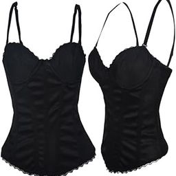 Women Spaghetti Strap Corset Top Push Up Bodice Small Bust Design Gothic Bustier Body Shaping Clothing Retro Corselet-picture-10