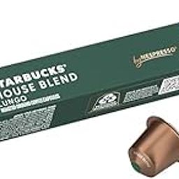 STARBUCKS House Blend Lungo Coffee Pods (10 Capsules) | Rich Medium Roast | Nespresso Compatible | Single Serve-image-92