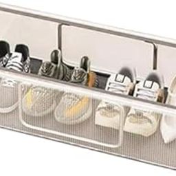 ARZOO Polyvinyl Chloride Transparent Under-Bed Shoes Clothes Storage Bag Organizer With Folding And Dustproof With Zipper & Reinforced Handles For Blanket, Toys, Shoes (27 Litre, 60 x 30 x 15 Cm)-31
