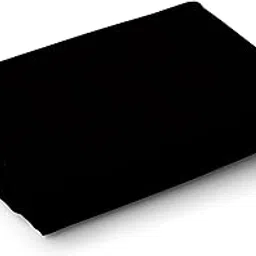 arvind Premium Giza Cotton Shirting Fabric Satin Finish (Solid Black, Free Size)-picture-2