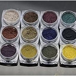 nail art 9D Cat Eye powder 2in1 Nail Art Chrome Powder 12pc set chrome-46