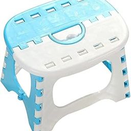 CosmoMart® Portable Folding Step Stool Bathroom Lightweight Footstool for Kids Blue-image-29