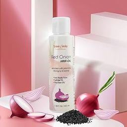 Treeveda Red Onion Hair Oil, 100ml, Enriched with Jatamansi, Bhringraj & Kalonji, Sulphate & Paraben Free-17