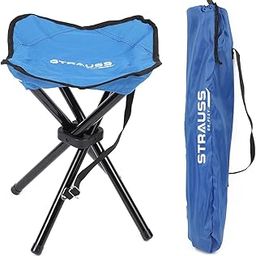 STRAUSS Folding Camping Chair |Portable & Foldable Stool for Camping, Fishing, Gardening, and Beach| 4-Leg Chair|Camping Accessories |Compact Outdoor Seat for Travel,Picnic,Outdoor,Blue(30X30X38 cm)-image-94