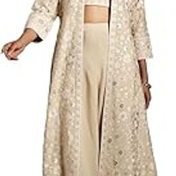Women's Solid Silk Blend Casual Style Co-Ords-12