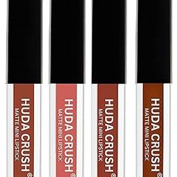 Sh.Huda Liquid Matte Mini Lipstick Set of 4,Nude Edition (Shades May Differ due to image color correction)-image-3