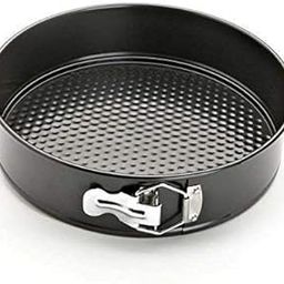 Xacton Teflon Round Cheese Cake Mould,Cooker with Removable Base, Non-Stick Cake Tins/Pan/Trays for Microwave, Oven and Bakeware, Black (20 cm)-11
