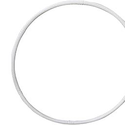 FizBiz Hoola Hoop Adults Exercise Classic 6 Colour Interlockable Pieces Hula Hoop for Kids Girls Women Fitness Rings Adjustable 3 Size 17-27 Inch - White-image-37