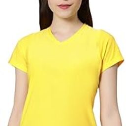 Coded Fitness Casual Gym, Sports, V Neck Activewear Tshirt for Women-image-19